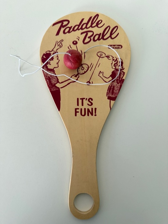 Other - Vintage Paddle Ball Wooden Toy Schylling Classic Ball String Game